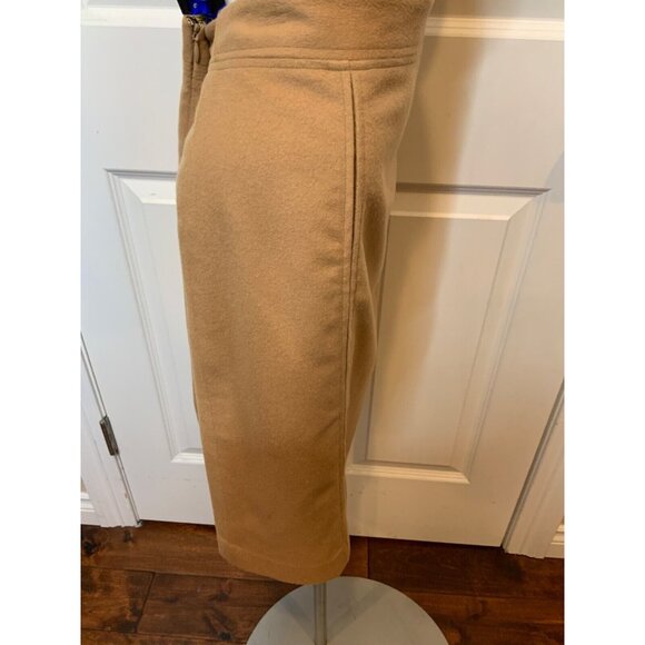 Milly Brown Wool Blend Straight Pencil Skirt, Size 10 - Picture 2 of 5